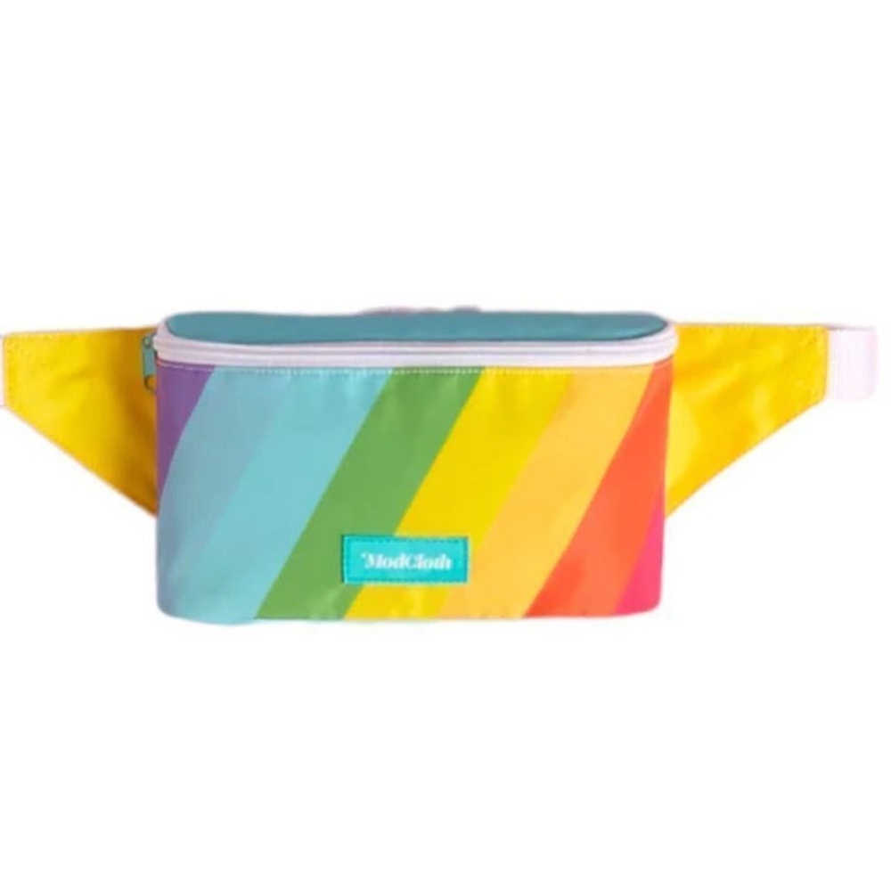 ModCloth Rainbow Stripe Vintage- Inspired Retro Belt Bag Fanny Pack 80s Style